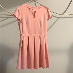 Scallop Skater Skirt Dress